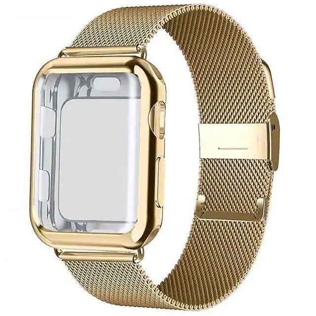 Stainless Steel Adjustable Wrist Strap with Screen Protector