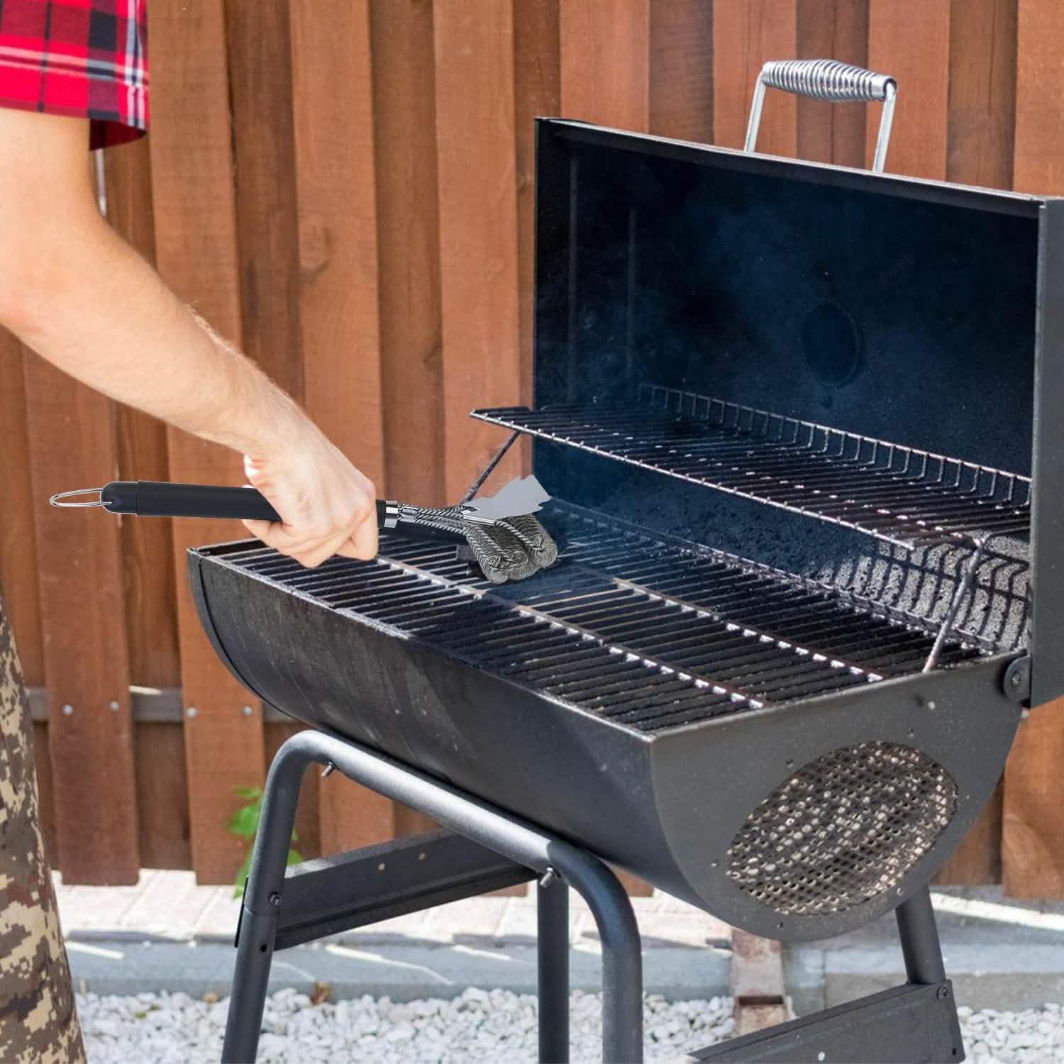 Stainless Steel BBQ Grill Cleaning Brush