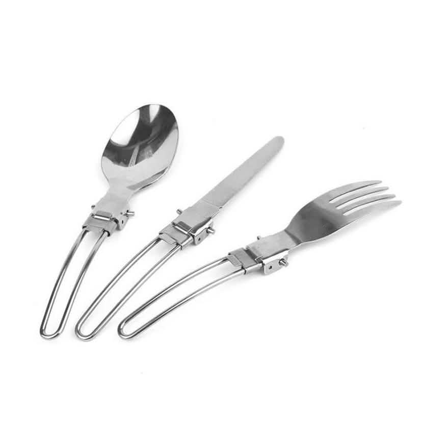 Stainless Steel Folding Cutlery Set