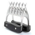 Stainless Steel Meat-Shredding Claws with Wooden Handle