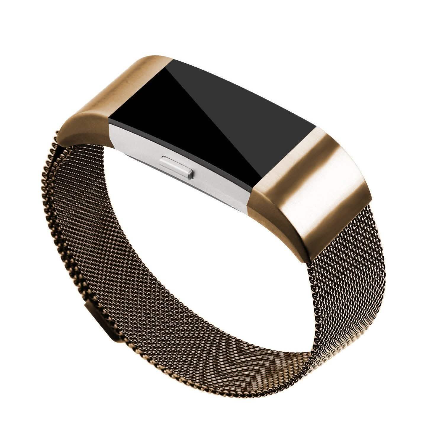 Stainless Steel Mesh Milanese Loop Band for Fitbit Charge 2