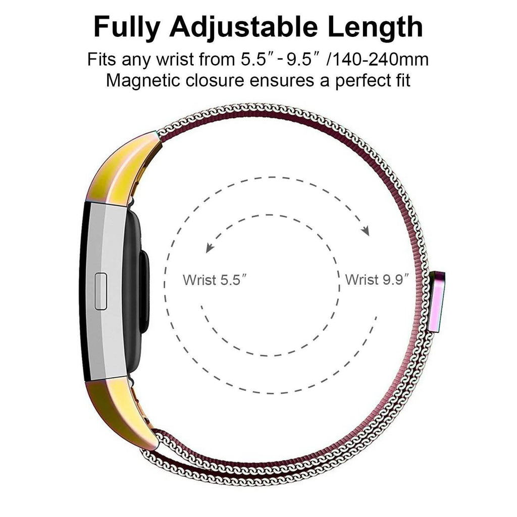 Stainless Steel Mesh Milanese Loop Band for Fitbit Charge 2
