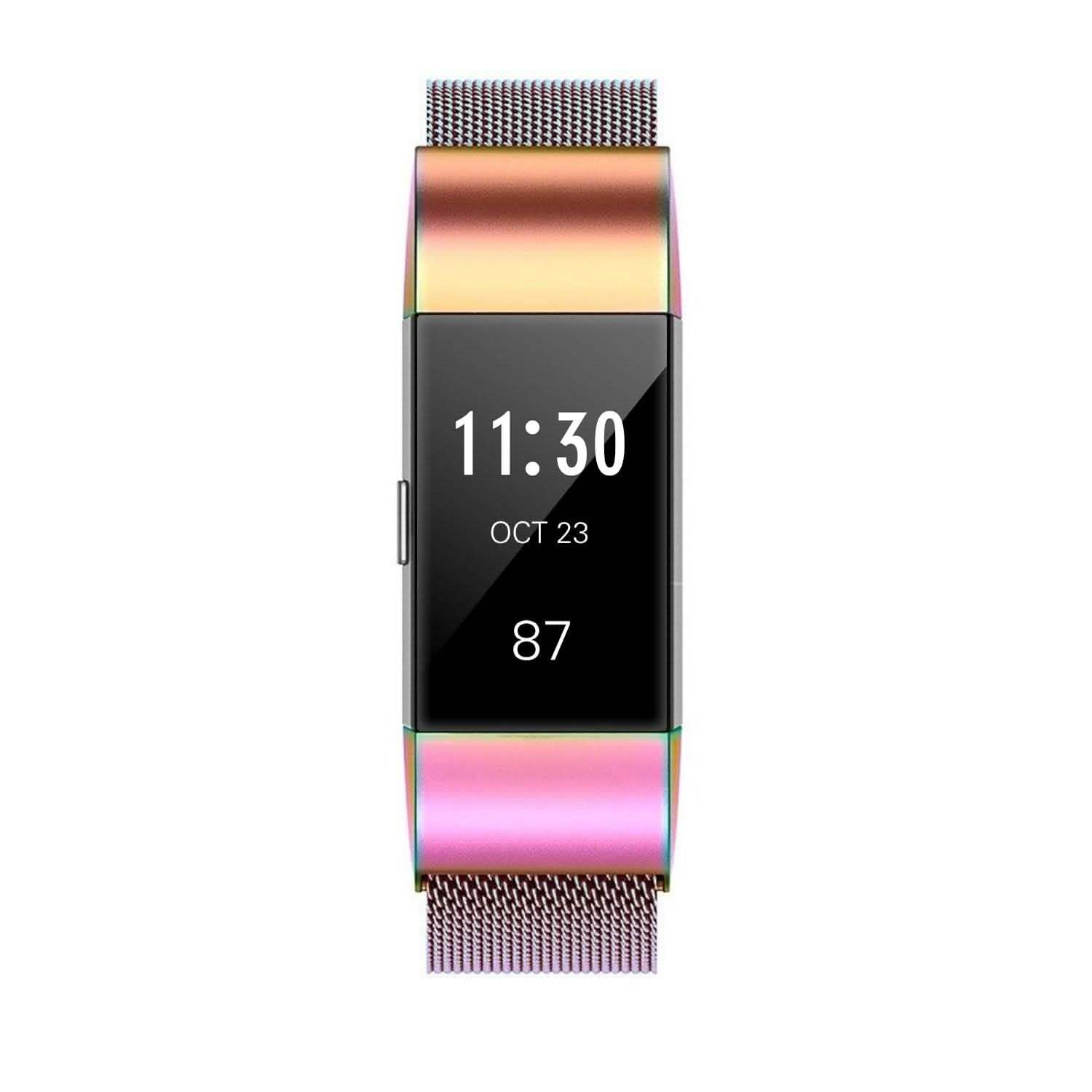 Stainless Steel Mesh Milanese Loop Band for Fitbit Charge 2