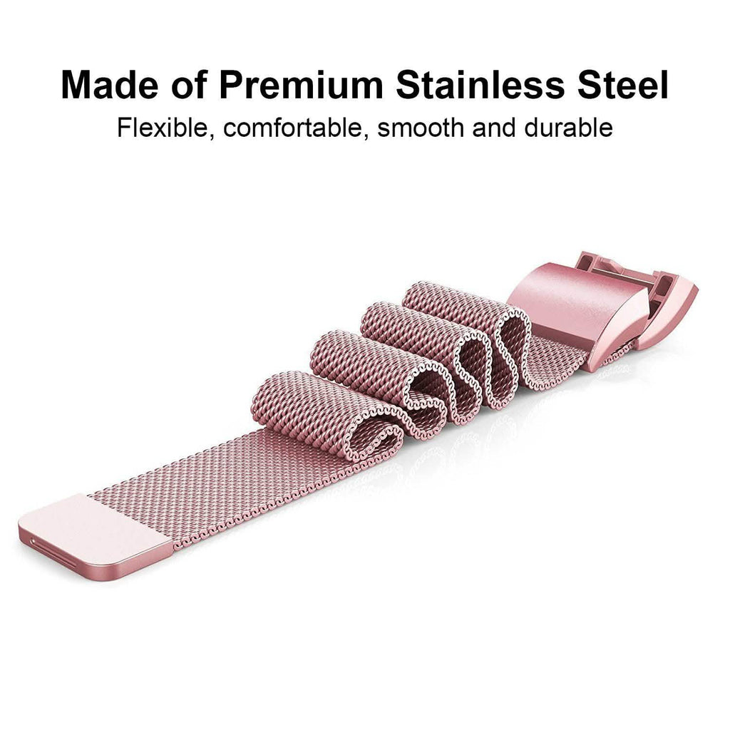 Stainless Steel Mesh Milanese Loop Band for Fitbit Charge 2