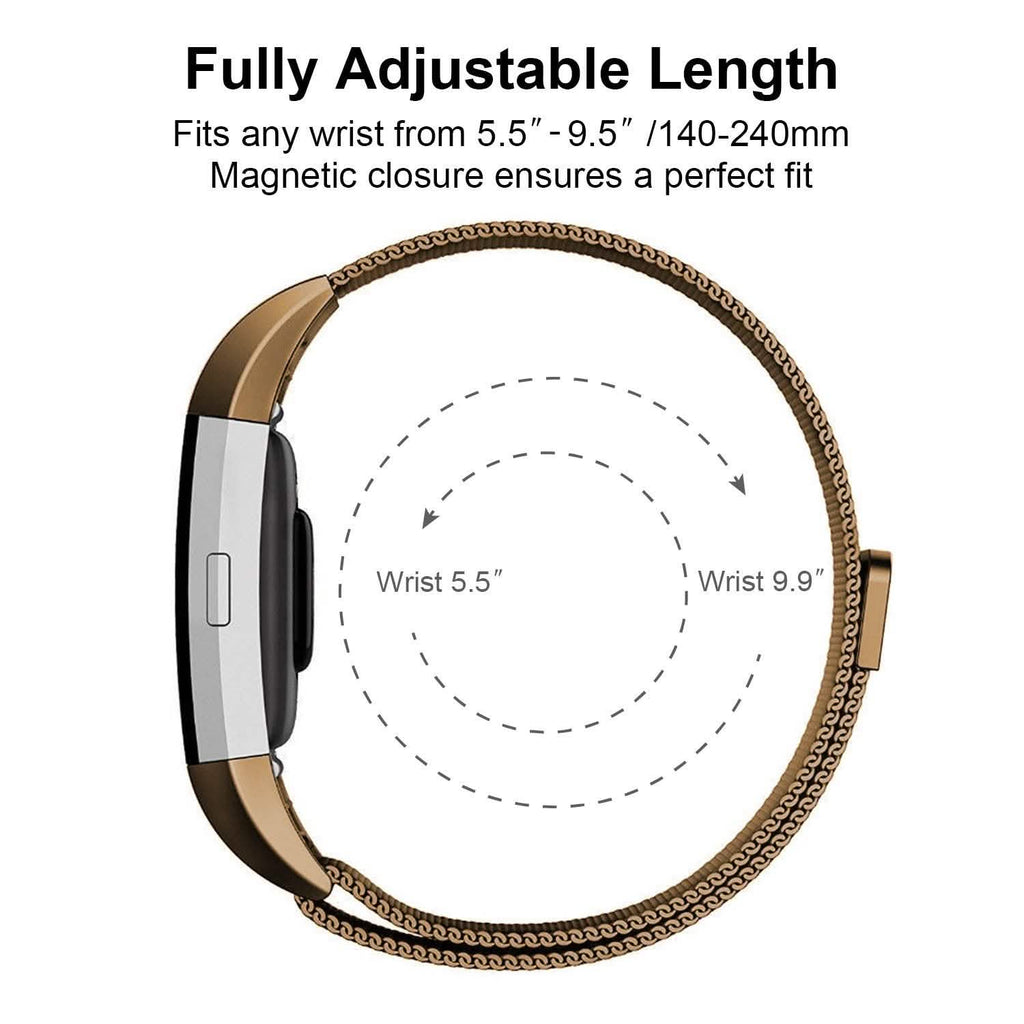 Stainless Steel Mesh Milanese Loop Band for Fitbit Charge 2