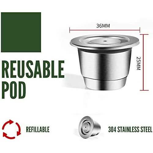 Stainless Steel Refillable Coffee Espresso Capsules