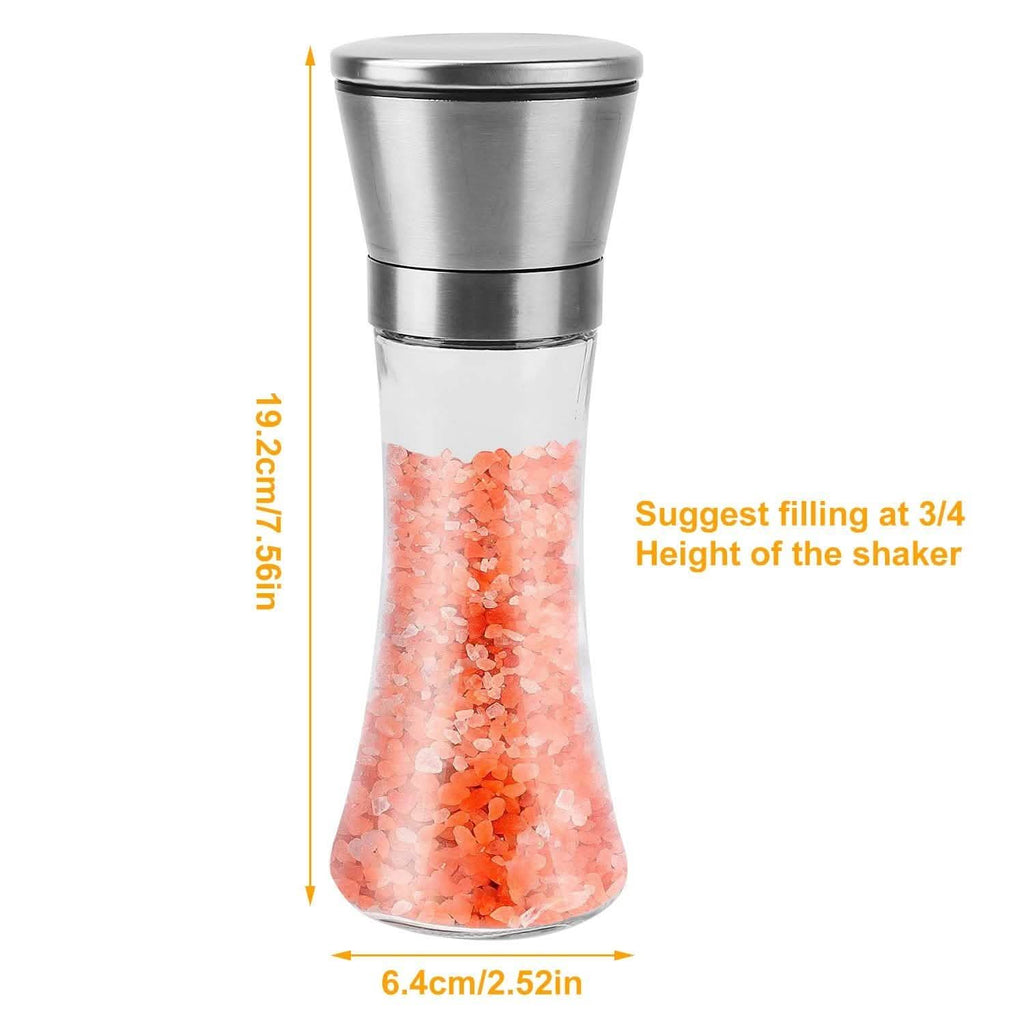 Stainless Steel Salt Pepper Grinder with Adjustable Coarseness