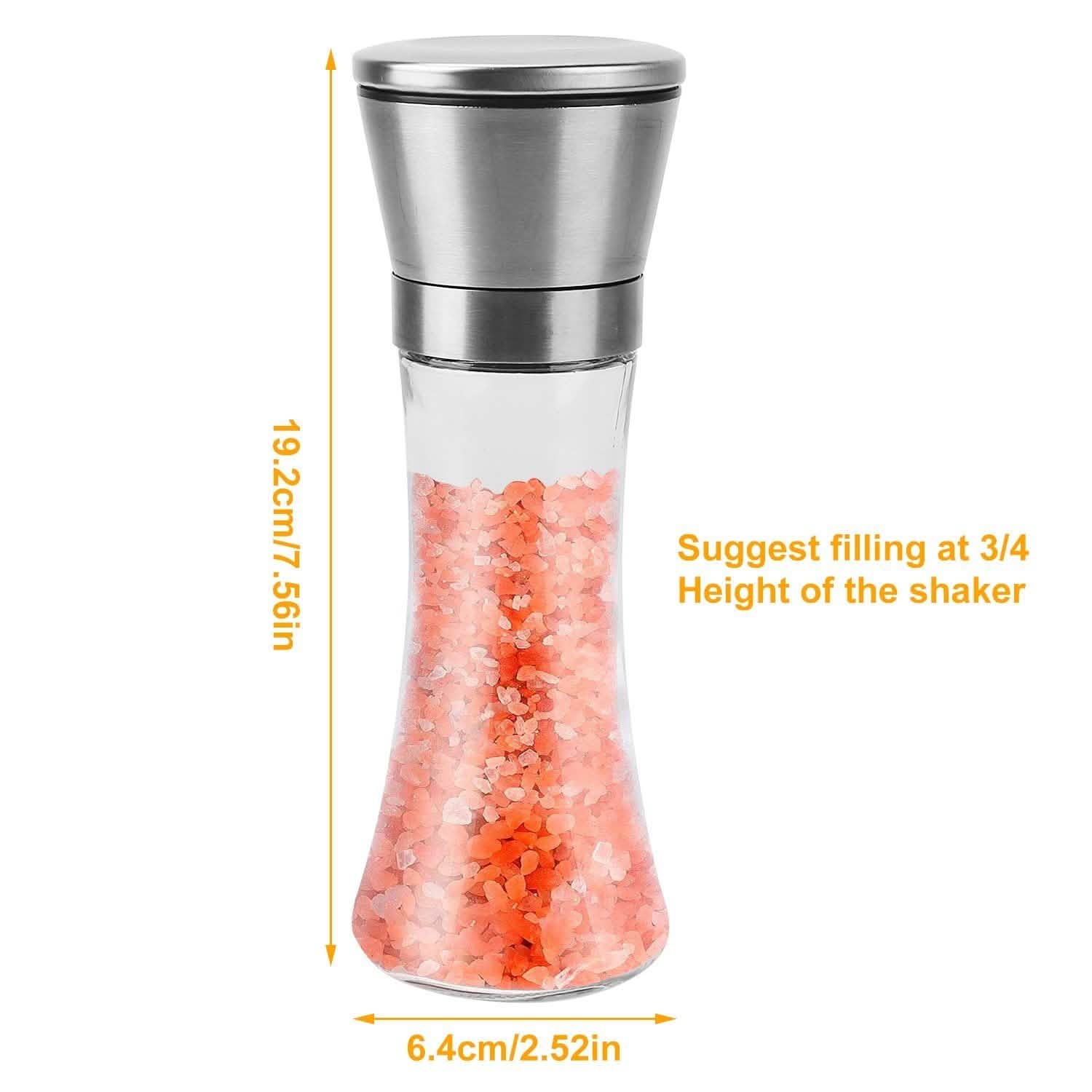 Stainless Steel Salt Pepper Grinder with Adjustable Coarseness