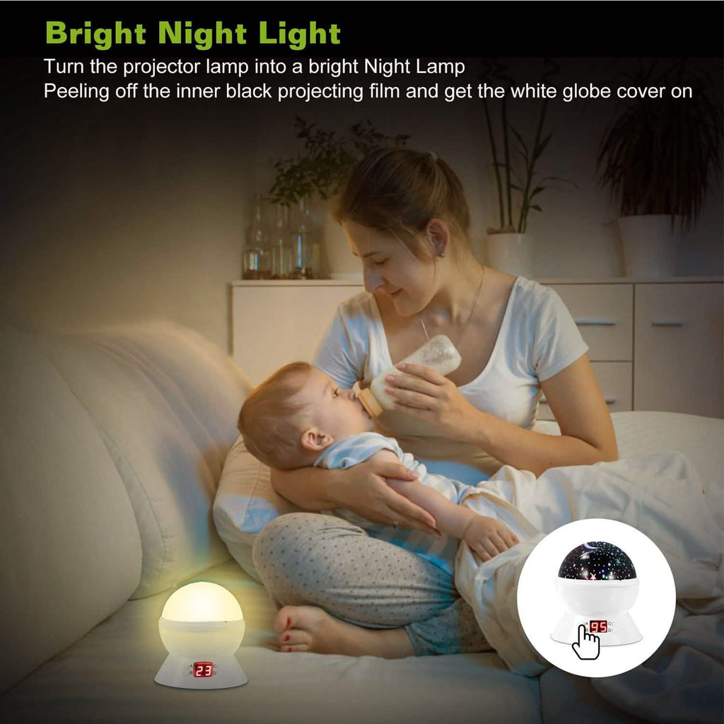 Star Moon LED Projector Lamp Kids Night Light