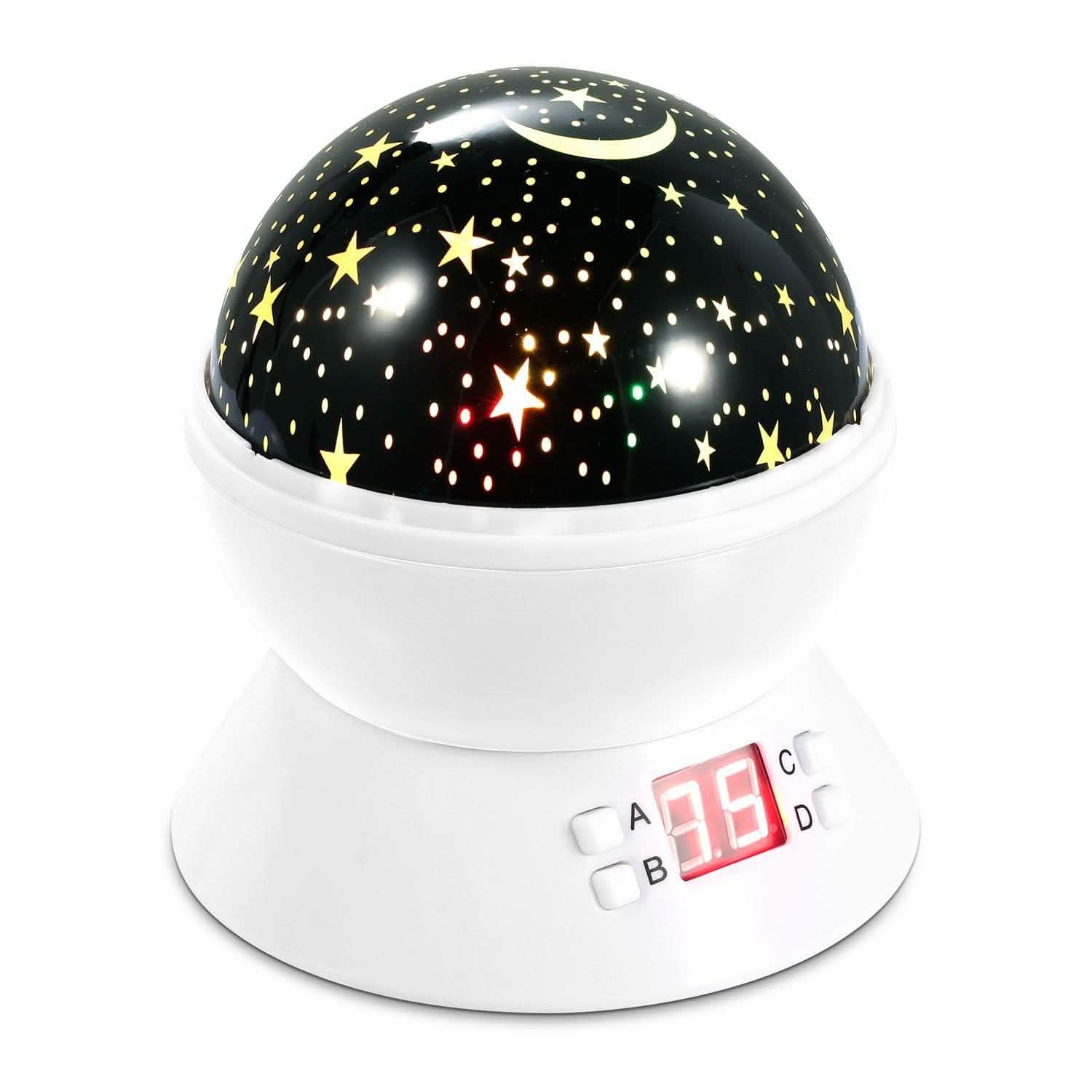 Star Moon LED Projector Lamp Kids Night Light