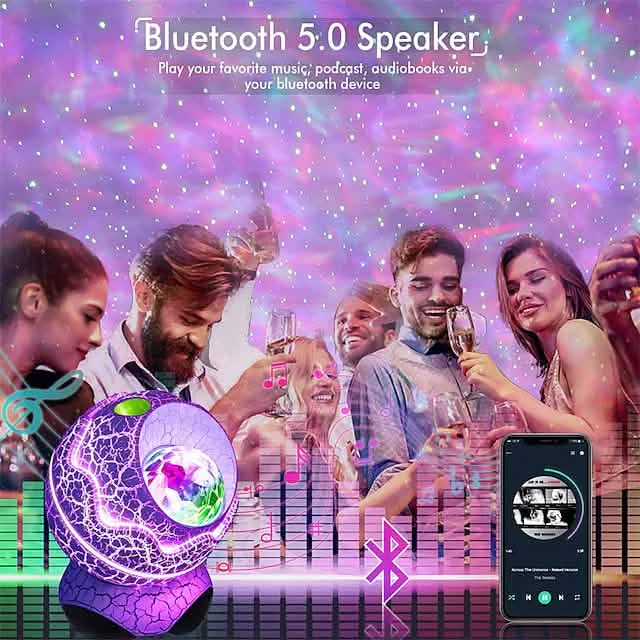 Star Projector Bluetooth Speaker LED Night Light