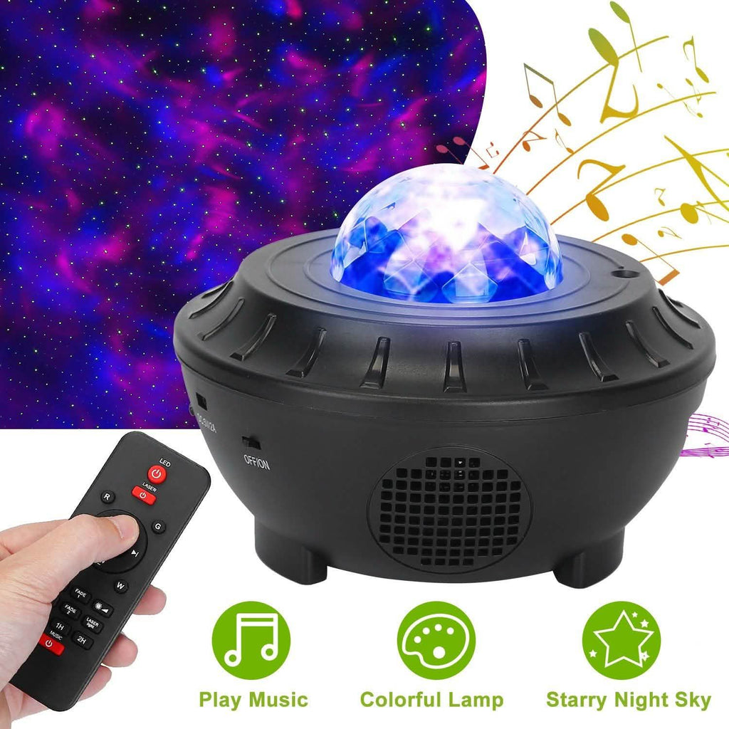 Star Projector Lamp RGBW Wireless Music Speaker Night Light