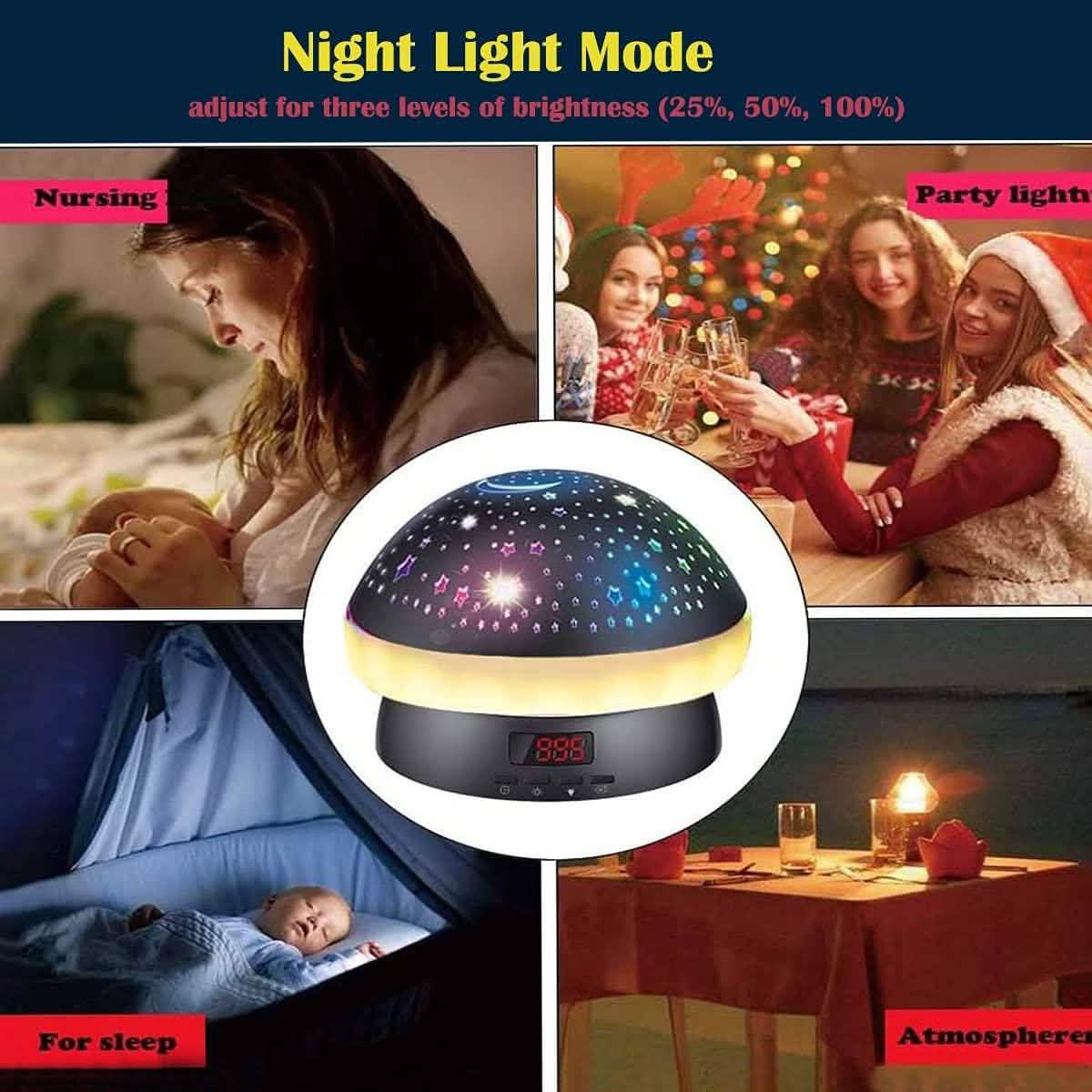 Star Projector Night Light for Kids