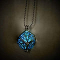 Steampunk Pretty Magic Round Fairy Locket Glow In The Dark Pendant Necklace