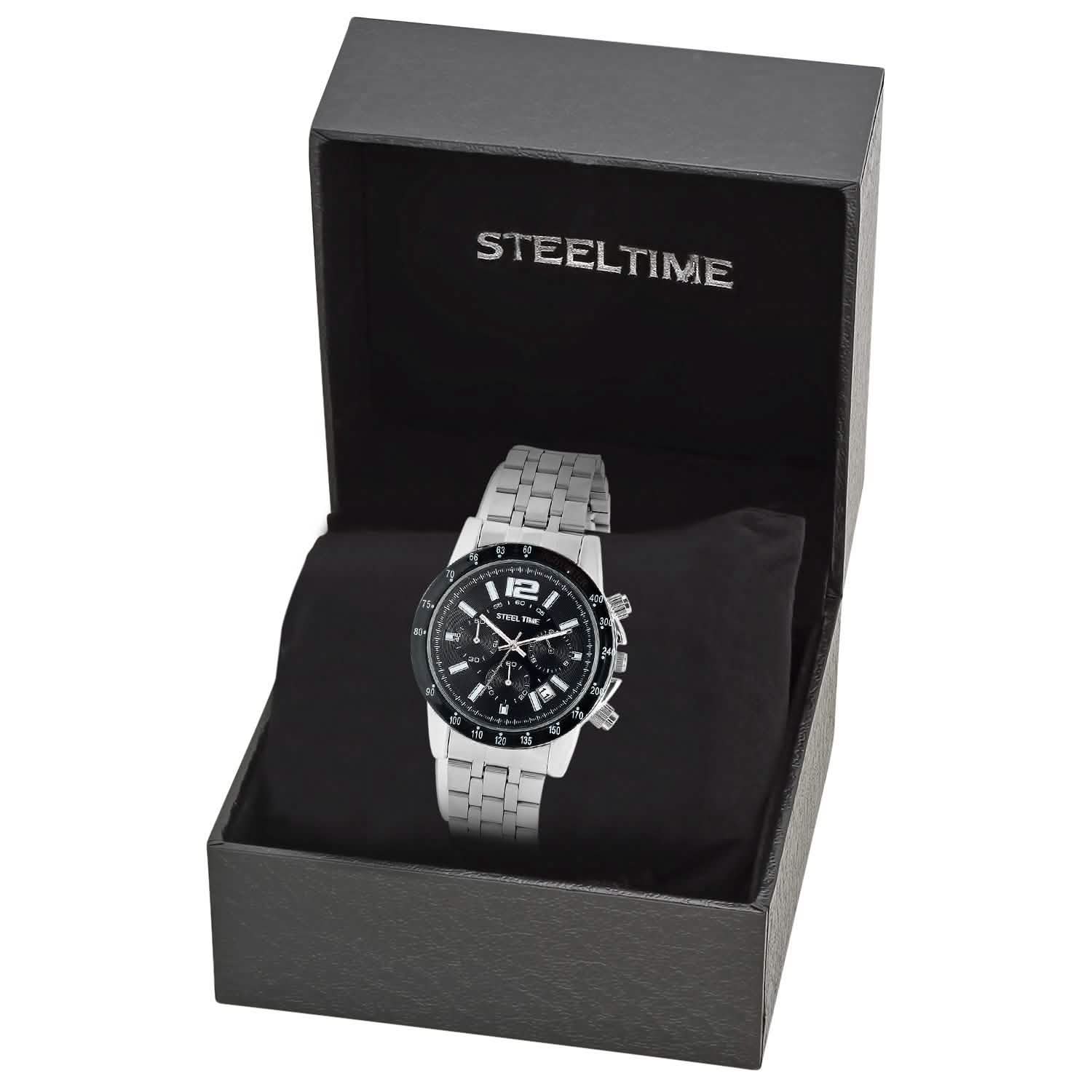 SteelTime Men's Stainless Steel Watches