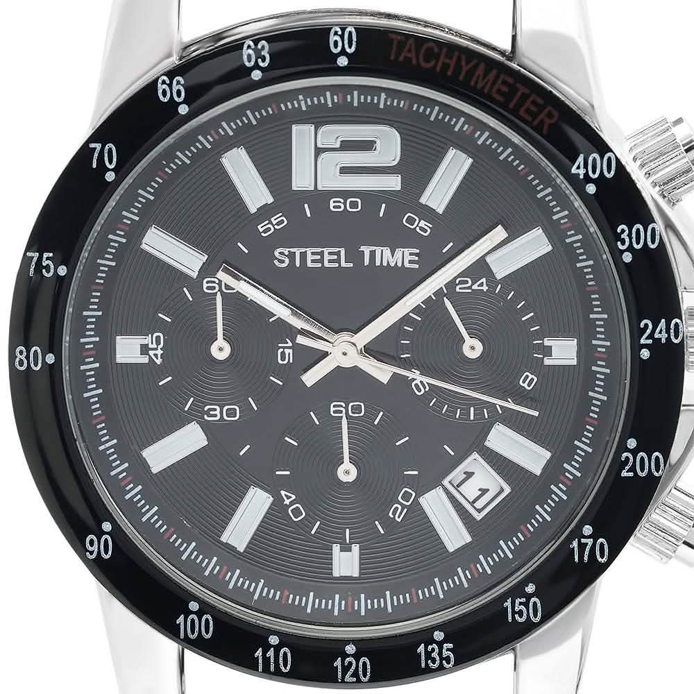 SteelTime Men's Stainless Steel Watches