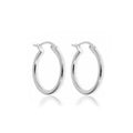 Sterling Silver 14MM Huggie Hoop Earring