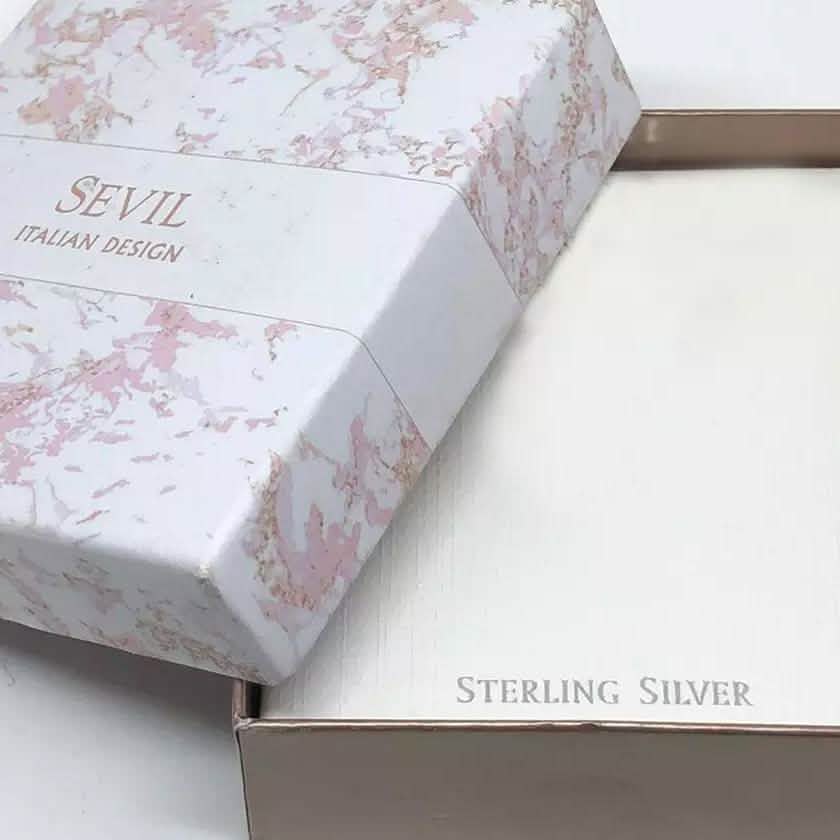 Sterling Silver Diamond Cut Hoop Earrings by Sevil 925