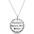 Sterling Silver Inspirational Pendant Necklace