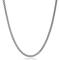 Sterling Silver Italian Popcorn Chain Necklace