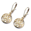 Sterling Silver Lever-Back Celtic Earrings