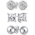 Sterling Silver Love Studs Set