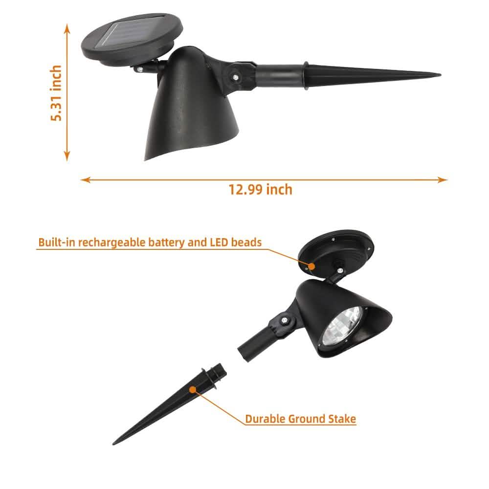 Stibadium Solar Landscape Spotlight LED Lighting