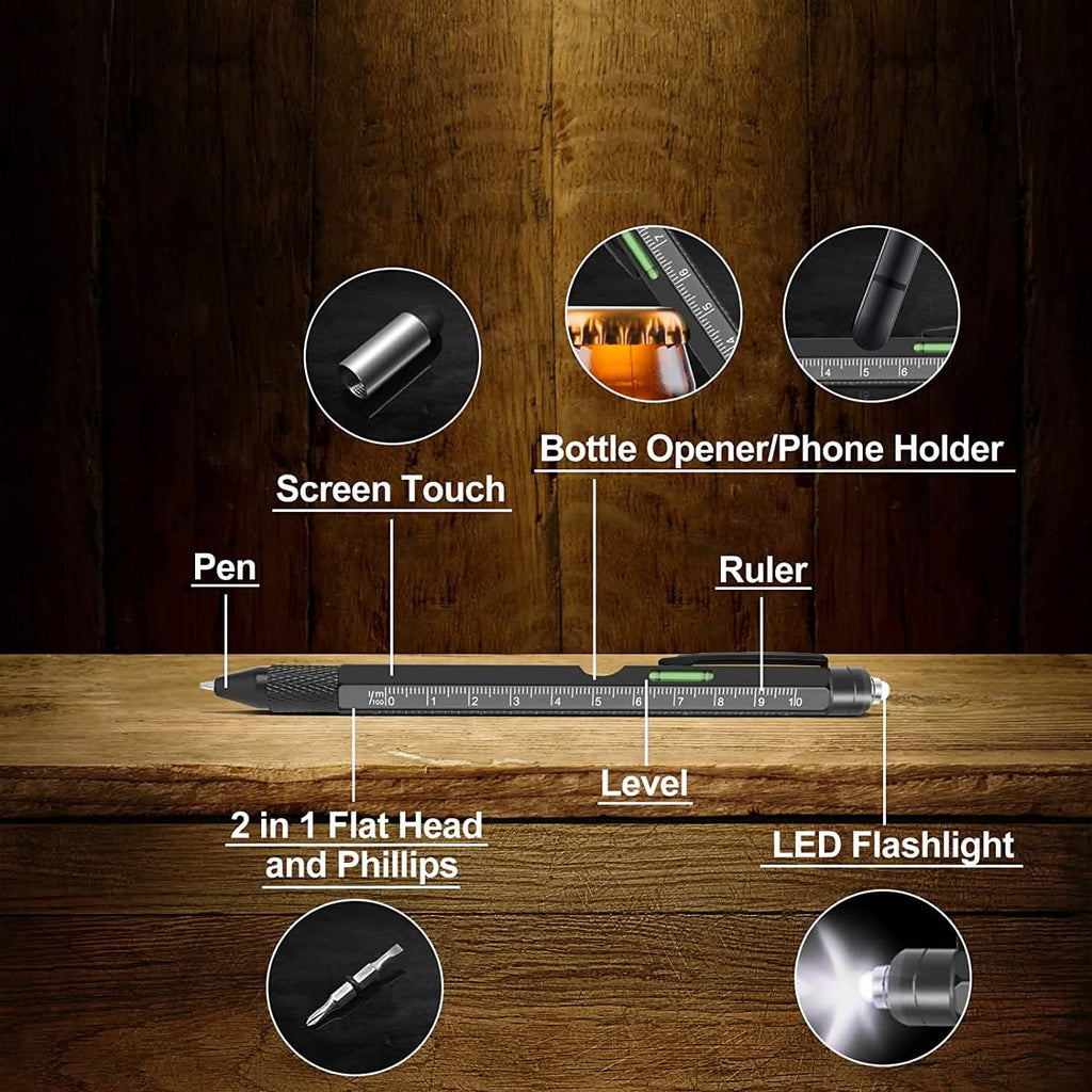 Stocking Stuffers for Men 9-in-1 Multitool Pen