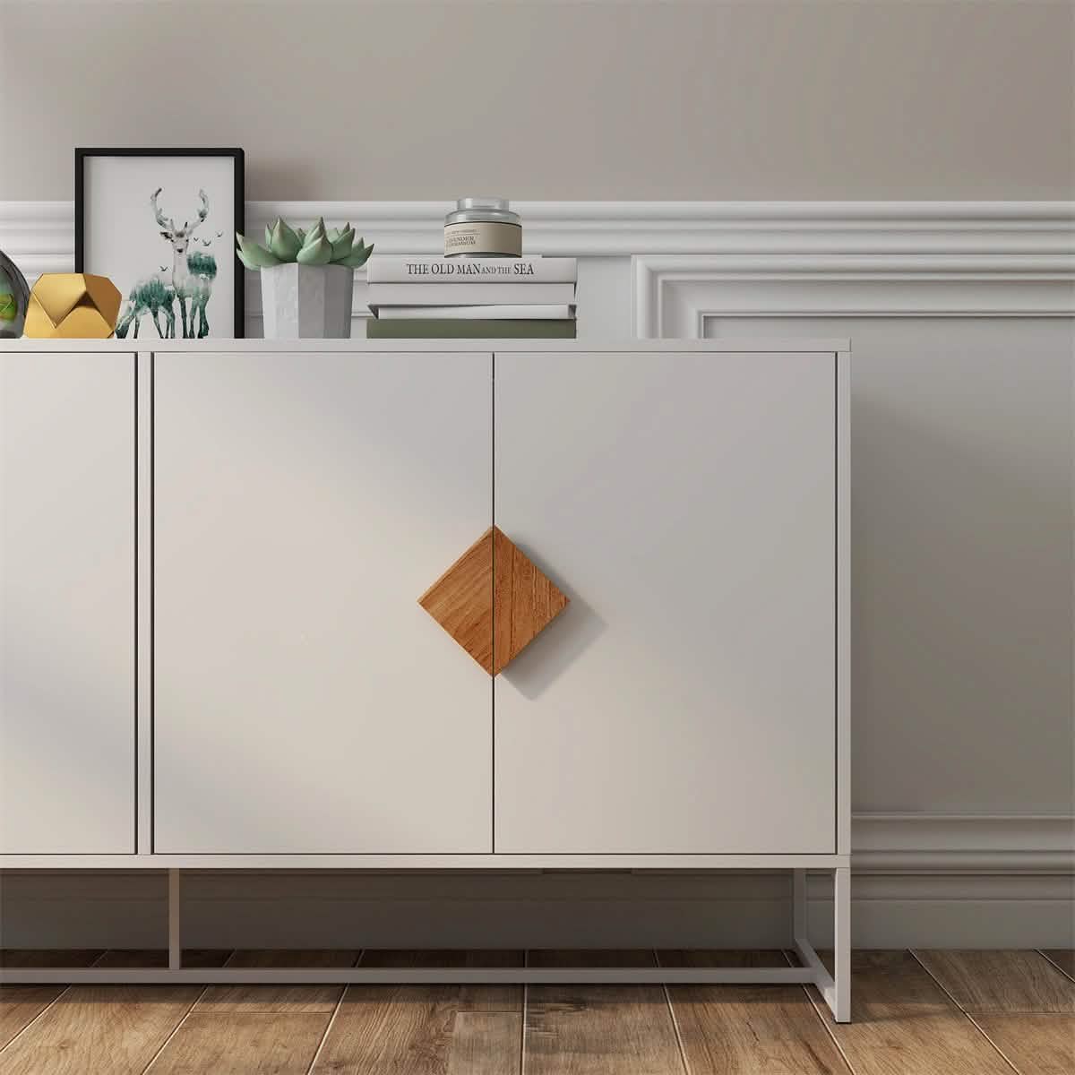 Storage Sideboard Cabinet White