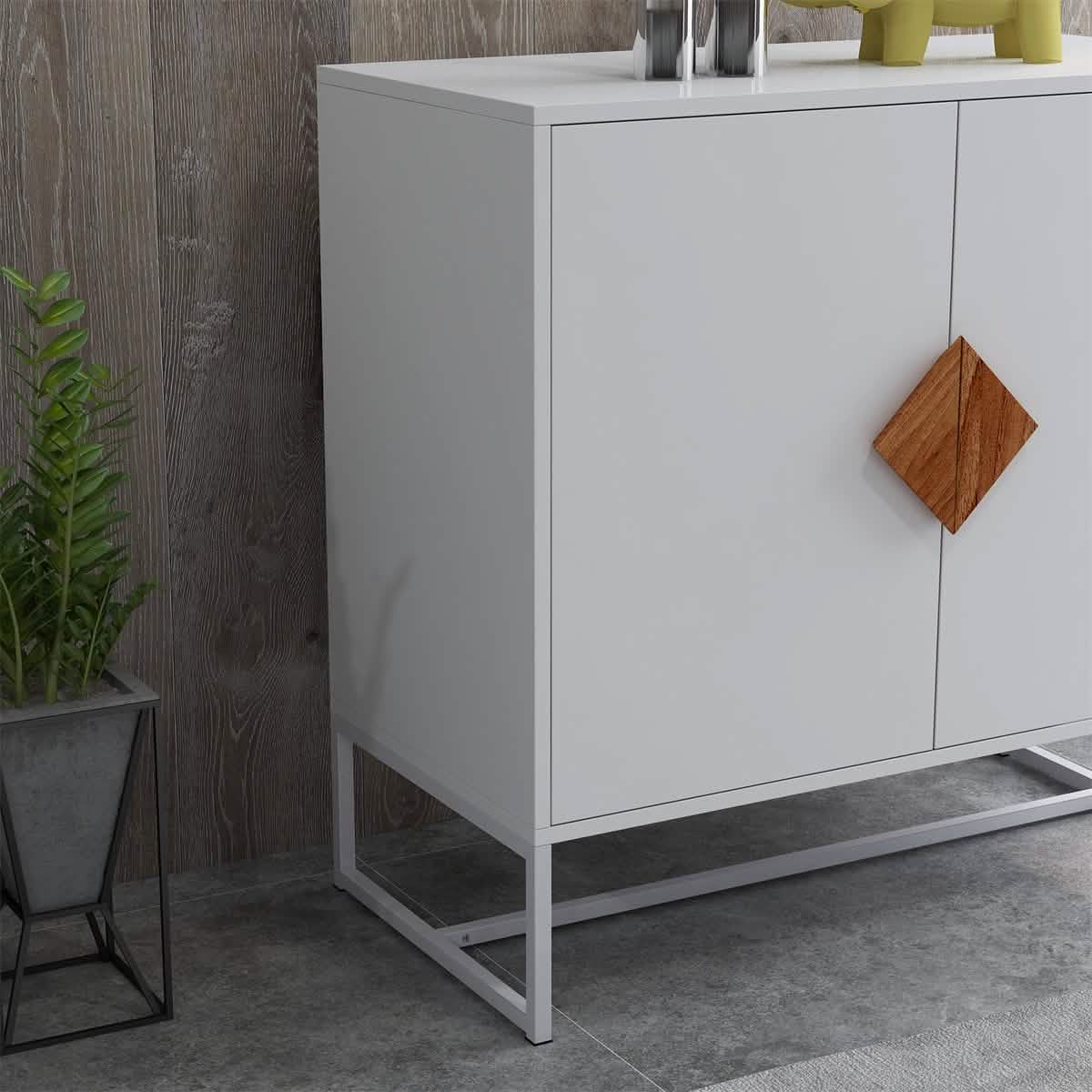 Storage Sideboard Cabinet White