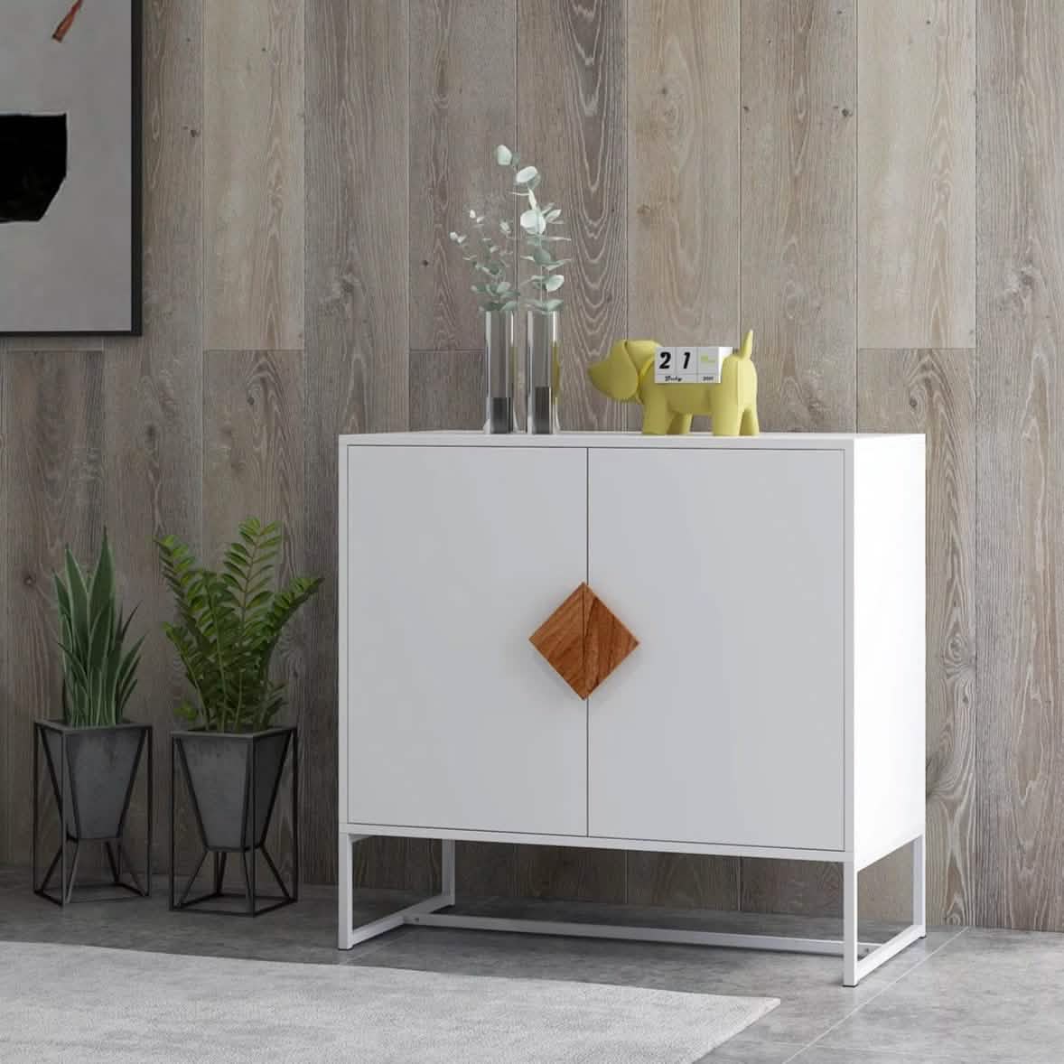 Storage Sideboard Cabinet White