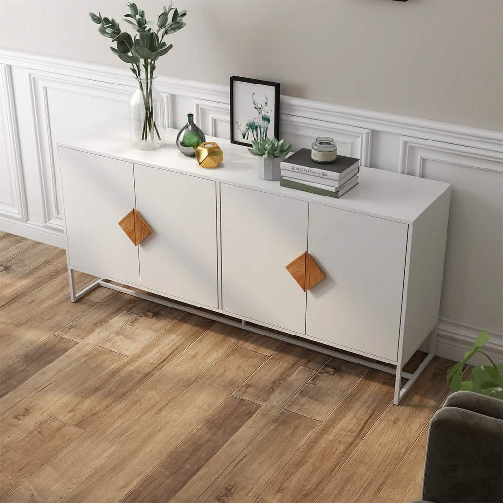 Storage Sideboard Cabinet White