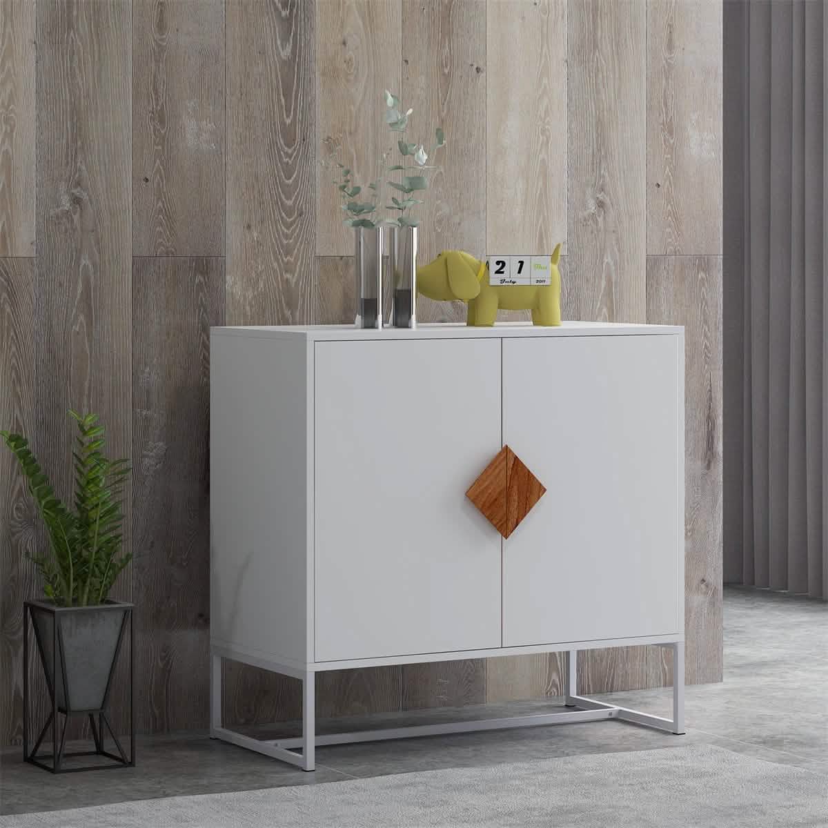 Storage Sideboard Cabinet White