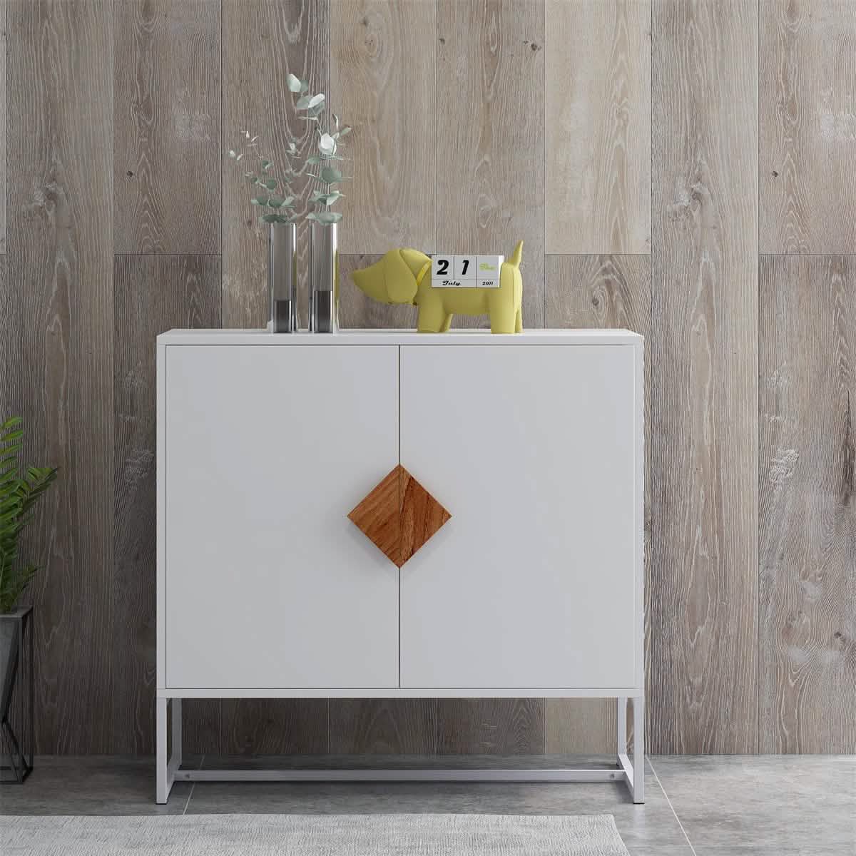 Storage Sideboard Cabinet White