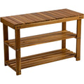 Storage Wooden Shoe Rack Rustic Wood Entryway Bench