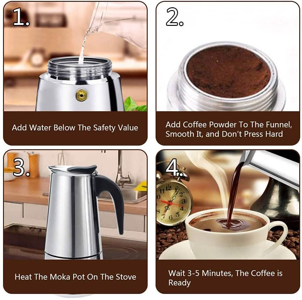 Stovetop Espresso & Moka Pot Italian Coffee Maker