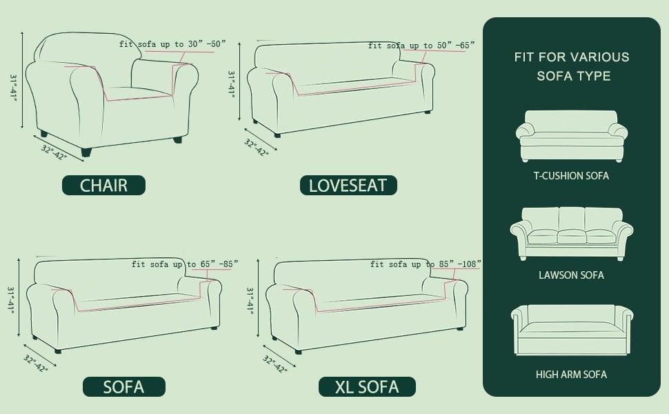 Stretch Armchair Slipcover Washable Furniture Protector Thick Sofa Protector Solid Printed Sofa Covers For Living Room Couch Cover Corner Sofa  Water Resistant Couch Cover Furniture Protector