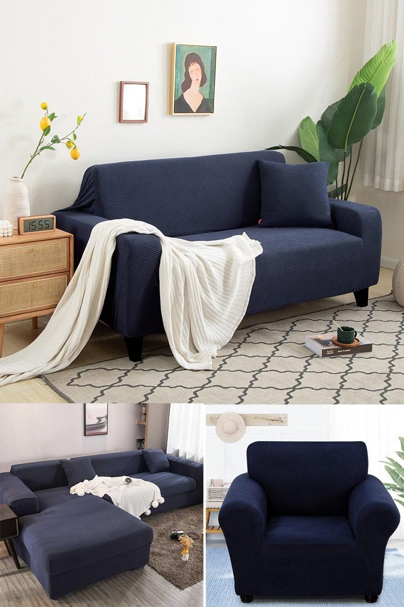 Stretch Armchair Slipcover Washable Furniture Protector Thick Sofa Protector Solid Printed Sofa Covers For Living Room Couch Cover Corner Sofa  Water Resistant Couch Cover Furniture Protector
