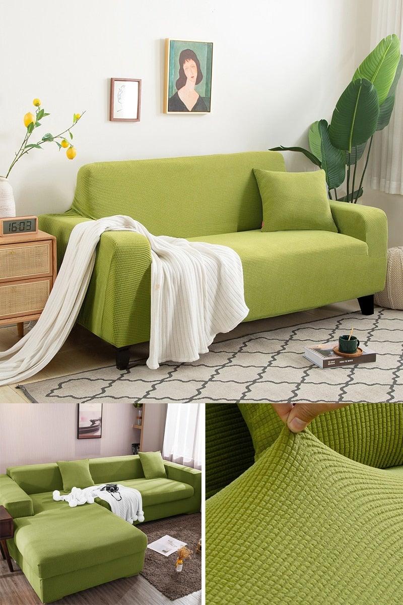 Stretch Armchair Slipcover Washable Furniture Protector Thick Sofa Protector Solid Printed Sofa Covers For Living Room Couch Cover Corner Sofa  Water Resistant Couch Cover Furniture Protector