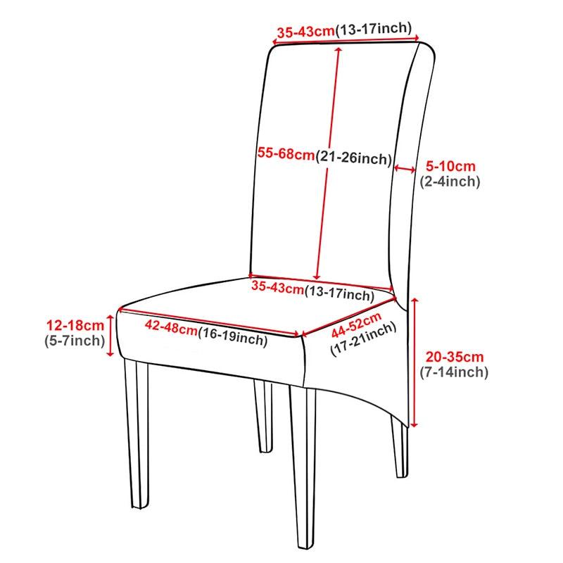 Stretch XL Size Chair Cover Big Elastic Seat Chair Covers Painting Slipcovers Restaurant Banquet Dining Home Party Decoration Chairs Protector Covers Seat Slipcover With Elastic Band For Dining Room Wedding Ceremony Banquet