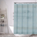 Striped Shower Curtain 70" x 72" with 12-Piece Hook Set