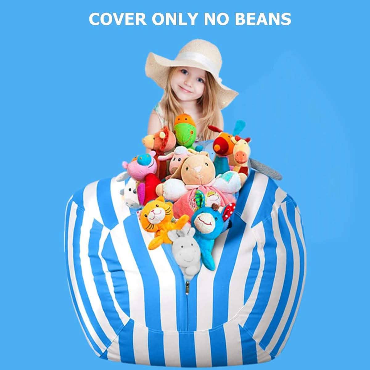 Stuffed Animal Storage Bean Bag Chair Cover