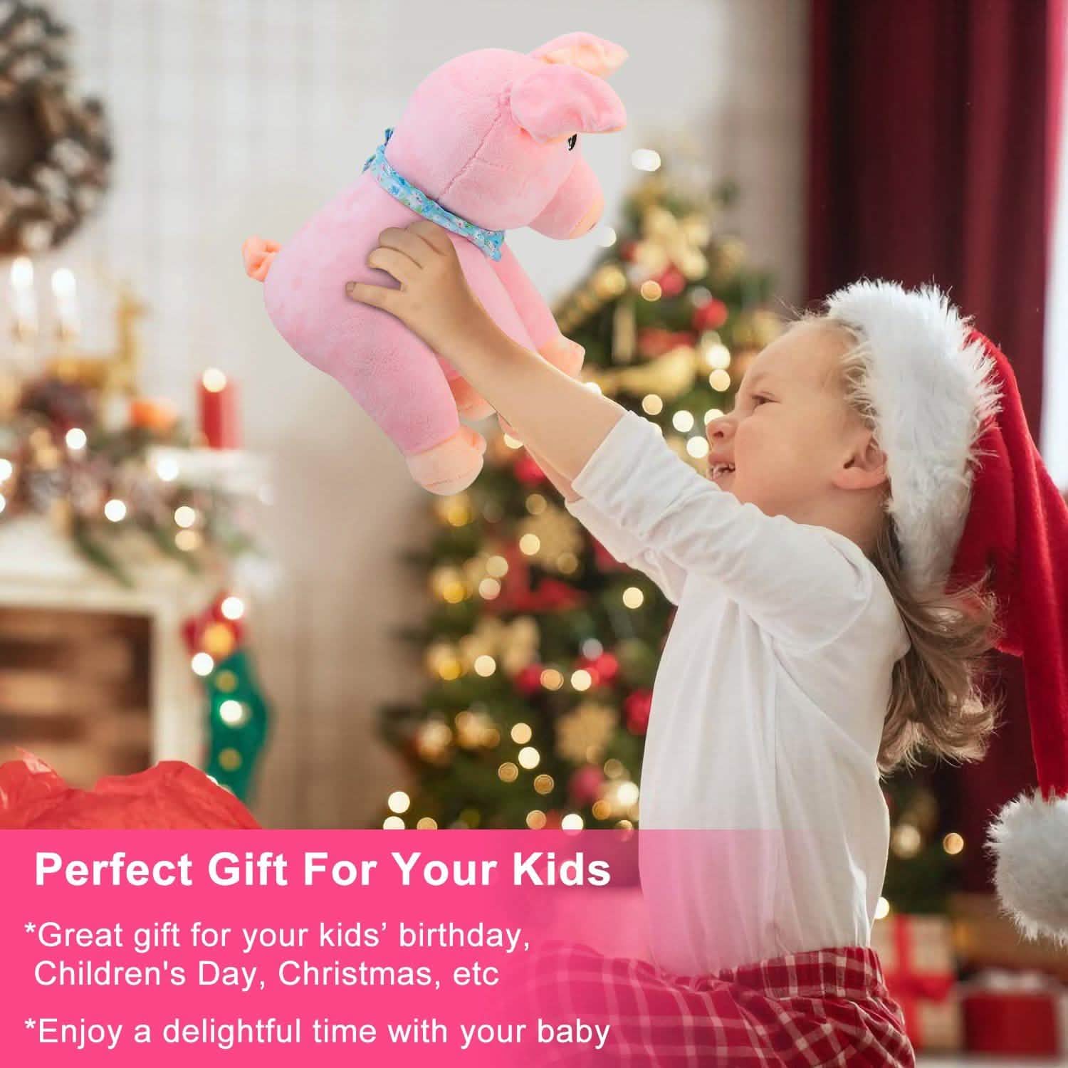 Stuffed Plush Pig Doll Pick-a-Boo Animated Toy