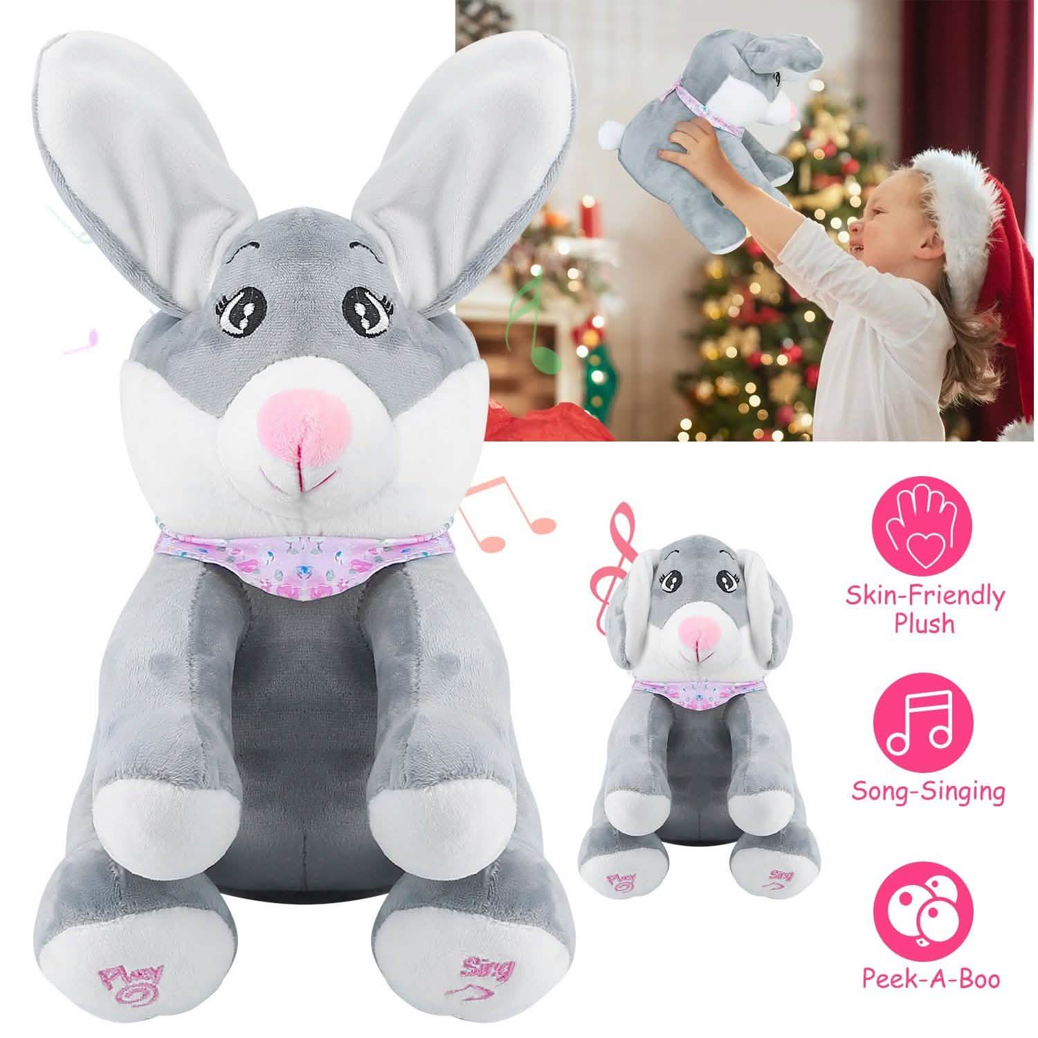 Stuffed Plush Rabbit Doll Toy Animated Talking and Singing