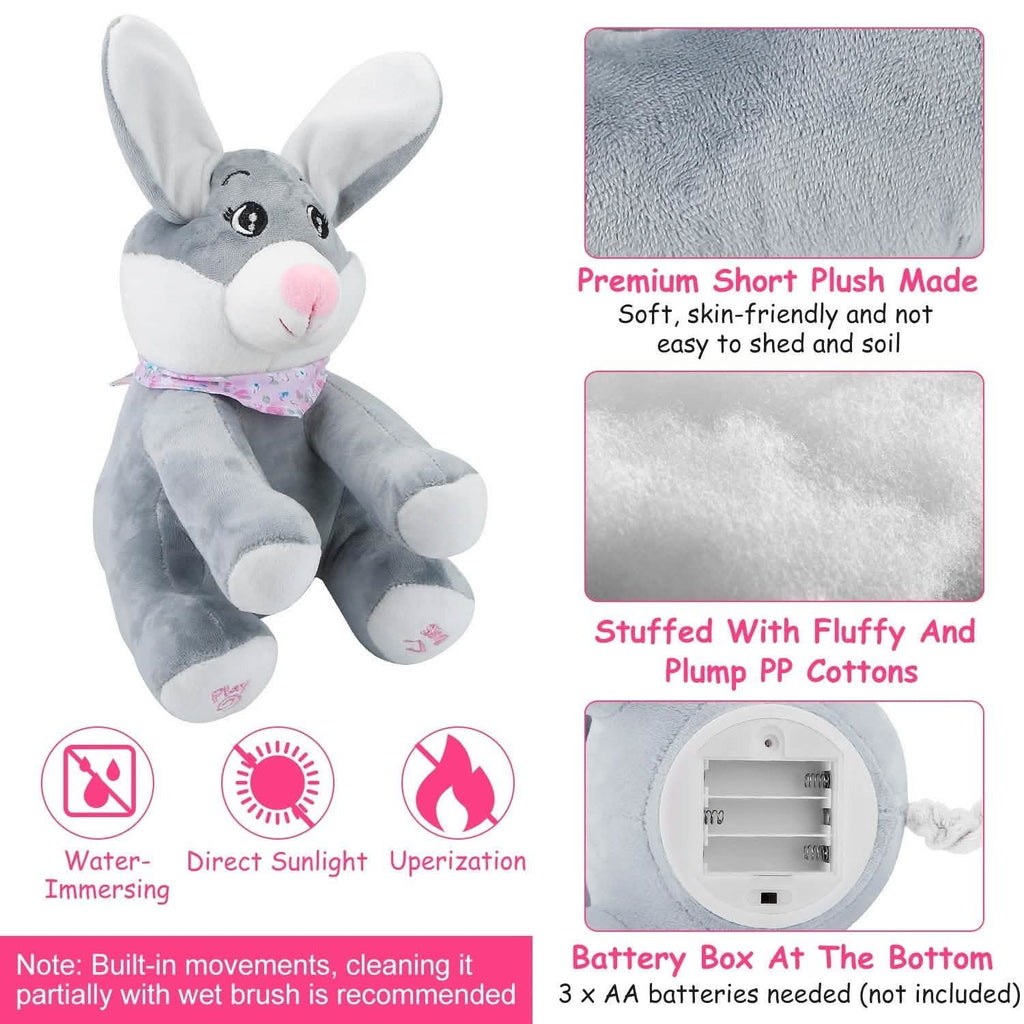 Stuffed Plush Rabbit Doll Toy Animated Talking and Singing