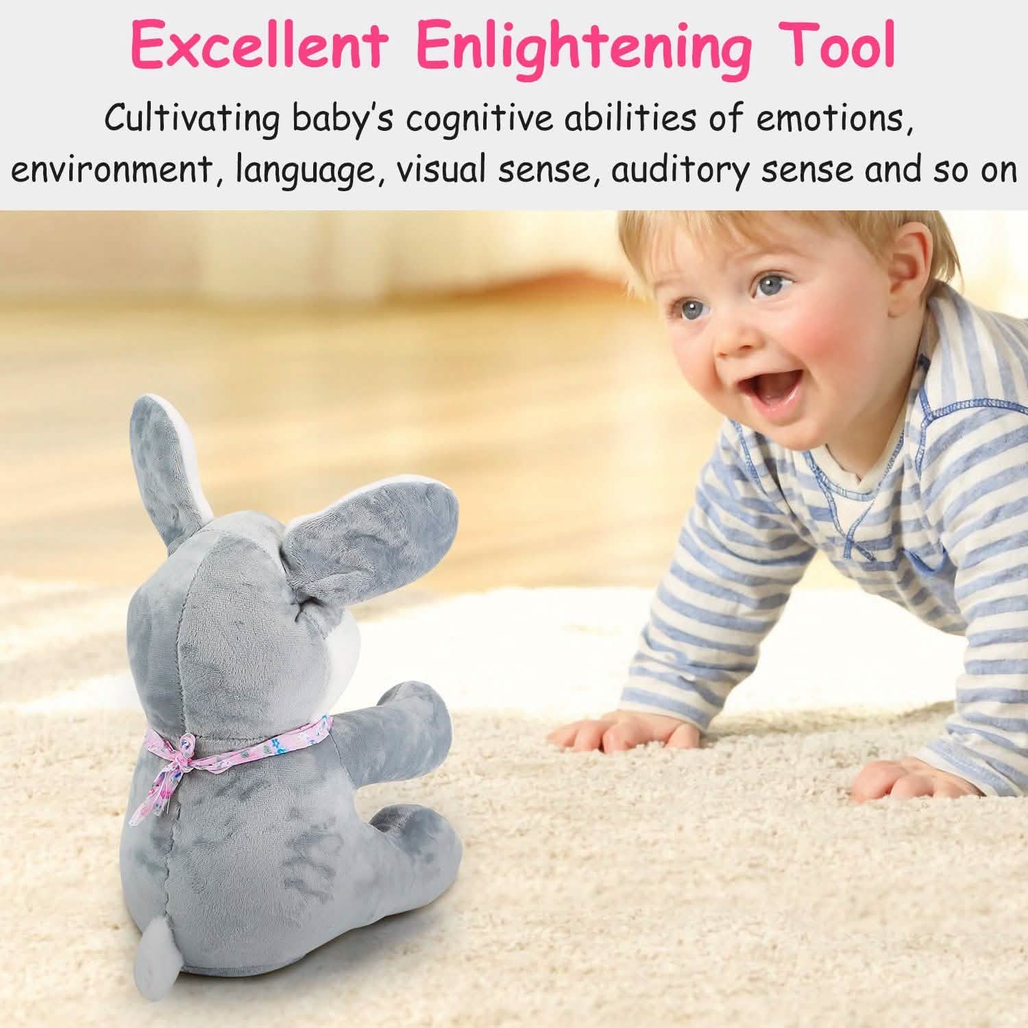 Stuffed Plush Rabbit Doll Toy Animated Talking and Singing