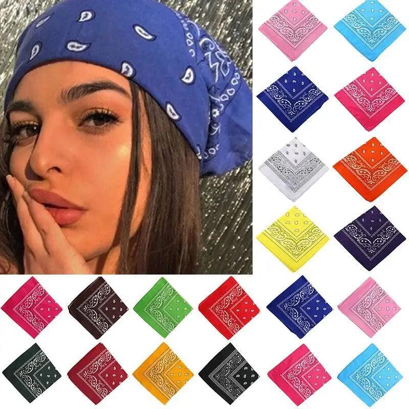 Stunning Print Bandana Hair Bands For Girls ,Women And Kids Unisex Square Scarf Turban Headband Hair Accessories