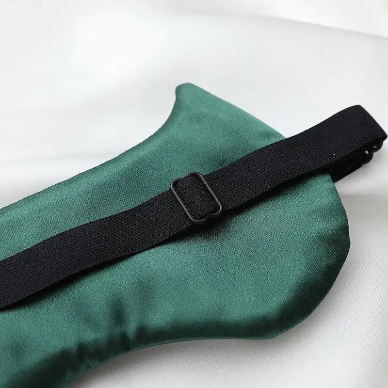 Stylish Cat Eye And Ear Design Pure Silk Double-side Shading Eyeshade Sleeping Eye Mask Blindfolds Eyeshade Health Sleep Shield Light