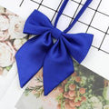 Stylish Colorful Women‘s Shirts Bowtie Ladies Girl School Wedding Party Bowtie For Women  Adjustable Pre-tied Solid Color Handmade Bowties for Women