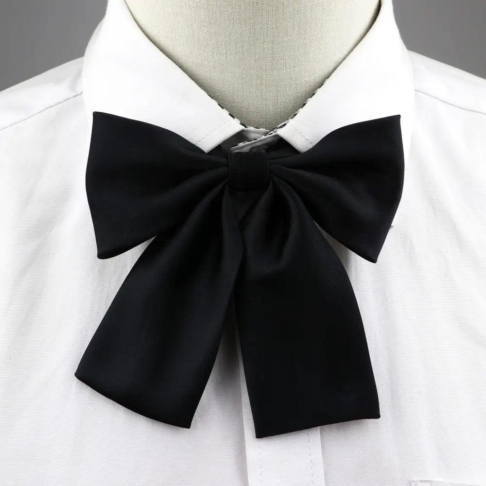 Stylish Colorful Women‘s Shirts Bowtie Ladies Girl School Wedding Party Bowtie For Women  Adjustable Pre-tied Solid Color Handmade Bowties for Women